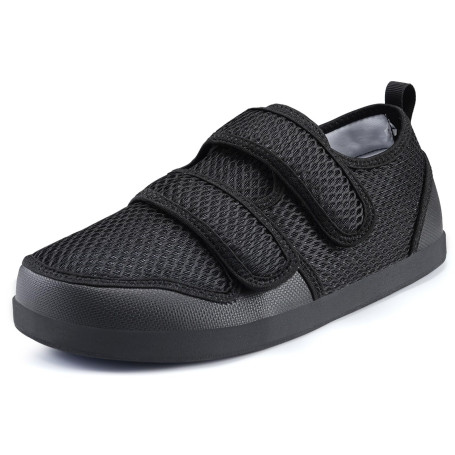 Hsyooes Chaussons Femme Hommes Chaussures Réglables Scratch Pantoufles Sandales Respirable Diabéthique Chaussons Orthopédique An