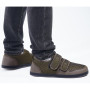 Hsyooes Chaussons Femme Hommes Chaussures Réglables Scratch Pantoufles Sandales Respirable Diabéthique Chaussons Orthopédique An