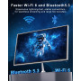 SUKOTOP 19 Pouces Ordinateur Tout-en-Un Noyau d'ordinateur i5 4 noyaux (jusqu'à 3,7 GHz) 256 Go SSD WiFi6 Bluetooth 5.3 avec Kye