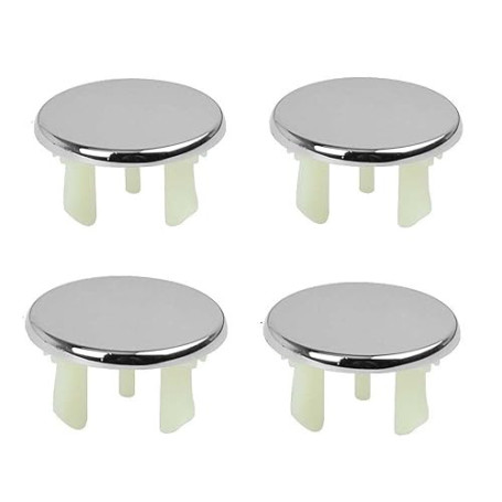 Couvercle de Trop-Plein pour Lavabo,4 Pcs Trop Pleins pour Robinets,Bouchon Trop Plein Lavabo,Cache Trou Evier pour Lavabo,Salle
