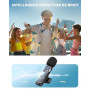 Microphone de Lavalier sans fil pour iPhone, iPad, appareils Android - Mini microphone à pince avec suppression du bruit, appair