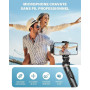 Microphone de Lavalier sans fil pour iPhone, iPad, appareils Android - Mini microphone à pince avec suppression du bruit, appair