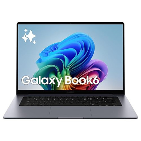 Samsung Galaxy Book6 16", Copilot+ PC, PC Portable avec IA, Processeur Intel Core Ultra 7, Mémoire 16 Go RAM, 512 Go SSD, Écran