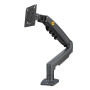 Ergosolid Support Écran PC Moniteur, Bras Articulé Ergonomique Ressort à Gaz, 17-32 Pouces, VESA 75mm et 100mm, Rotatif à 360°