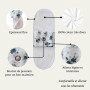 EcoRita – Lot de 5 Protège-Slips Lavables 100% Coton (L) | Fait Main en France