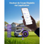 ANTHBOT Robot Tondeuse M5, 500-700㎡，150㎡/h, NetRTK + 4G, Cartographie Automatique, Double Vision IA, Gestion Multi-Zones, APP Co