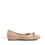 DREAM PAIRS Ballerines Femme à Petit Talon Compensé, Bout Carré Confortable, Chaussures Élégantes pour Mariage, Cérémonie, Soiré