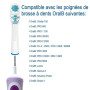Brossettes de Rechange Dual Clean Compatible avec Oral B – Têtes de Brosse à Dents de Rechange les Brosses à Dents Électriques,