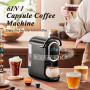 Cafelffe Machine à Café Multi-Capsules MK-609S 6 en 1, 7 tailles de tasse, machine expresso 19 bars, compatible avec les capsule