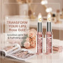Lot de 2 Rouge à Lèvres PH Magique avec Feuille d'Or, Baume à Lèvres Transparent Changeant de Couleur selon la Température, Hydr