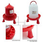 FINCA CASAREJO Pack Abreuvoir + Mangeoire avec Pieds - Abreuvoir 10 L et Mangeoire 8 Kg pour Poules et Autres Volailles - Happy