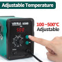YIHUA 858D station de soudage à air chaud 700W pour soudure et dessoudage SMD avec contrôle de température PID, fonction de déma