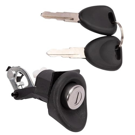 Konuooer Serrure de Coffre pour Twingo 1 Logan 1 Sandero 1 Voiture Bouton barillet Serrure du hayon avec clé 7701367940