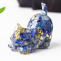 Stgbcst Figurine exclusive en cristal sculptée à la main - 4,5x4,2x3cm, décoration en pierre précieuse en forme de chat pour la