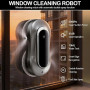 Robot Nettoyeur de Vitre, 6000Pa Robot Laveur de Vitre Automatique avec Double Pulvérisation d'eau, 3 Modes de Nettoyage, Systèm