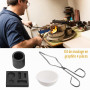 Kit de fusion de 4 pièces, Ensemble de 4 Pièces Four de Fonderie Metaux, Creuset Fonderie, Pureté comprenant Creuset de Moule, P