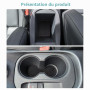 GAFAT Compatible avec Nissan Juke F16 2020-2025 2026 (Frein Électronique) Tapis Antidérapant en Caoutchouc, Tapis pour Console C