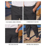 YAOBAOLE Pantalon Homme Lin Et Coton Pantalon Toile Été Pantalons Detente Yoga Léger Regular Taille Elastique