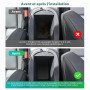 GAFAT Compatible avec Nissan Juke F16 2020-2025 2026 (Frein Électronique) Tapis Antidérapant en Caoutchouc, Tapis pour Console C