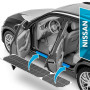 uProtect Film de Protection Seuil de Porte Voiture Carrosserie pour Nissan Juke 2 (II) I 2019-2026 - Accessoire pour Auto - Anti