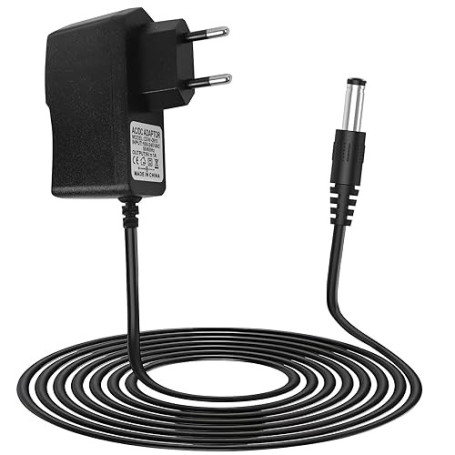 9V 1A Bloc d’Alimentation Pédale Guitare, Centre Négatif Manchon Positif, Adaptateur Chargeur Mural DC pour Pédales d’Effets Loo