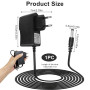 9V 1A Bloc d’Alimentation Pédale Guitare, Centre Négatif Manchon Positif, Adaptateur Chargeur Mural DC pour Pédales d’Effets Loo