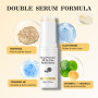 White Truffle Double Serum Baume Multi Tout-en-un, soins de la peau vegan, traitement 3-en-1 aux truffes blanches pour l'amélior