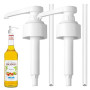 2 Pièces Pompe Sirops pour Monin 1 L, Pompe doseuse 10 ML pour sirop, kit Distributeur de sirops réutilisable, Distributeur à Po