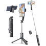 Perché à Selfie avec Support de Téléphone Détachable, Trepied Smartphone Extensible jusqu'à 106 CM avec Télécommande, pour iPhon