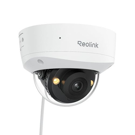 Reolink 4K Caméra de Surveillance PoE, Anti-Vandalisme IK10, Vision Nocturne Couleur, Détection Smart Personnes/Véhicules/Animau