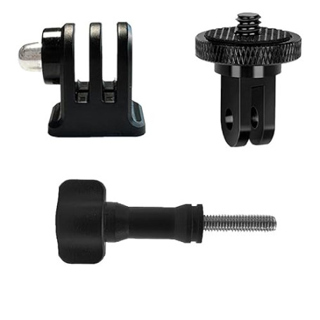 ShipeeKin Adaptateur de trépied Fixation 1/4" en métal, Adaptateur de Filetage pour trépied avec clé pour Gopro Hero caméras d'a