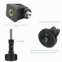 ShipeeKin Adaptateur de trépied Fixation 1/4" en métal, Adaptateur de Filetage pour trépied avec clé pour Gopro Hero caméras d'a