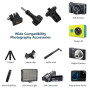 ShipeeKin Adaptateur de trépied Fixation 1/4" en métal, Adaptateur de Filetage pour trépied avec clé pour Gopro Hero caméras d'a