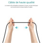 Mcbazel Câble SCART RGB AV Premium pour consoles PS1/PS2/PS3 PAL 180 cm, câble de conversion de signal vidéo de haute qualité -