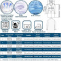 COCREAZY Blouse Blanche Chimie Femme Homme Blouse Chimie Lycee Coton Blouse Laboratoire Collège Blouse Physique Manche Longue Bl