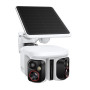 Baseus Security X1 Pro Caméra de Surveillance Extérieure, Double Suivi IA, Surveillance 300°, Vision Nocturne, caméra Solaire sa