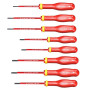 Facom ATD.J8VE Jeu de 8 Tournevis Protwist isolés 1000 Volts pour vis à fente et pour vis cruciformes POZIDRIV 8 Pièces