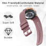 Wanme 3 Pièces 20mm 22mm Bracelet de Montre en Silicone, Souple Bracelet de Replacement en Dégagement Rapide avec Boucle en Même