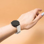 Wanme 3 Pièces 20mm 22mm Bracelet de Montre en Silicone, Souple Bracelet de Replacement en Dégagement Rapide avec Boucle en Même