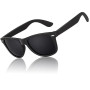 LINVO Lunettes de Soleil Polarisées pour Homme Femme Classique Lunettes de Conduite Anti-UV Lunettes de Soleil Design Rétro des