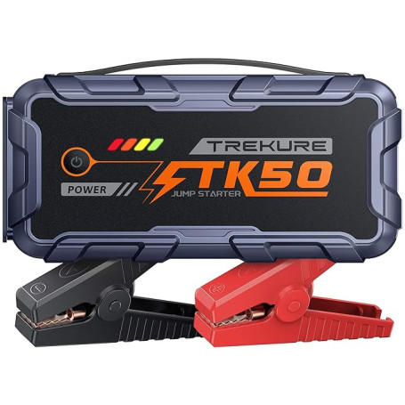 Booster Batterie Voiture 9000A 26800mAh, Démarreur Batterie Voiture(Tout Gaz ou 12L Diesel), 12V Booster Voiture Portatif avec 8