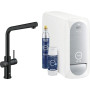 Grohe Blue Home Kit + robinetterie bec orientable avec filtre et fonction pétillante silencieux, doux, pétillant – Robinet avec