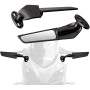 Rétroviseurs universels pour moto, rétroviseurs latéraux de rechange pour VTT, rétroviseurs furtifs rotatifs à 360 °, compatible