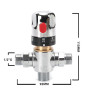 Tremax Robinet mitigeur thermostatique, robinet mélangeur d'eau chaude et d'eau froide avec connecteur G 1/2", graduation en cen