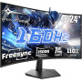 Minifire Ecran PC Gamer Incurvé 24 Pouces -160Hz, FHD 1920x1080, 1ms MPRT, 110% sRGB, 1500R, Pied en métal, Adaptive Sync VESA 1