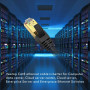Veetop Câble Ethernet 1m Cat 8, RJ45 2m 3m 5m 10m 20m 30m 50m Cable Réseau, Cat8 40Gbps 2000MHz Gigabit S/FTP Câble Internet Lan