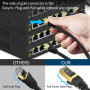 Veetop Câble Ethernet 1m Cat 8, RJ45 2m 3m 5m 10m 20m 30m 50m Cable Réseau, Cat8 40Gbps 2000MHz Gigabit S/FTP Câble Internet Lan