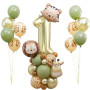 Animaux ballons anniversaire, Decoration Anniversaire 1 an Décoration d'anniversaire d'enfant ballons 1er anniversaire Pour la m