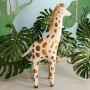 Ballon gonflable taille XXL - Motif girafe - Pour anniversaire d'enfant - Jungle et safari - 49 x 114 cm