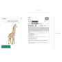 Ballon gonflable taille XXL - Motif girafe - Pour anniversaire d'enfant - Jungle et safari - 49 x 114 cm